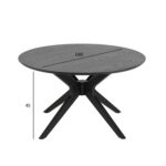 Diivanilaud DUNCAN D80xH45cm, must, tamme spoon, puit Diivanilauad ja abilauad ACTONA