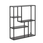Seinariiul SEAFORD 75x20xH91cm, must, melamiin, metall Esik ja Garderoob ACTONA