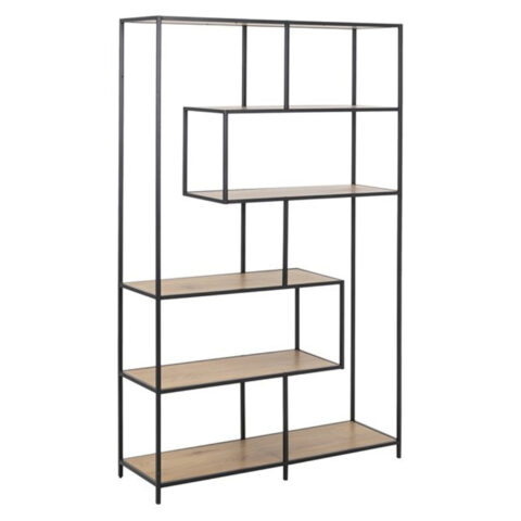 Riiul SEAFORD 114x35xH185cm, tamm, mööbliplaat, metall Esik ja Garderoob ACTONA