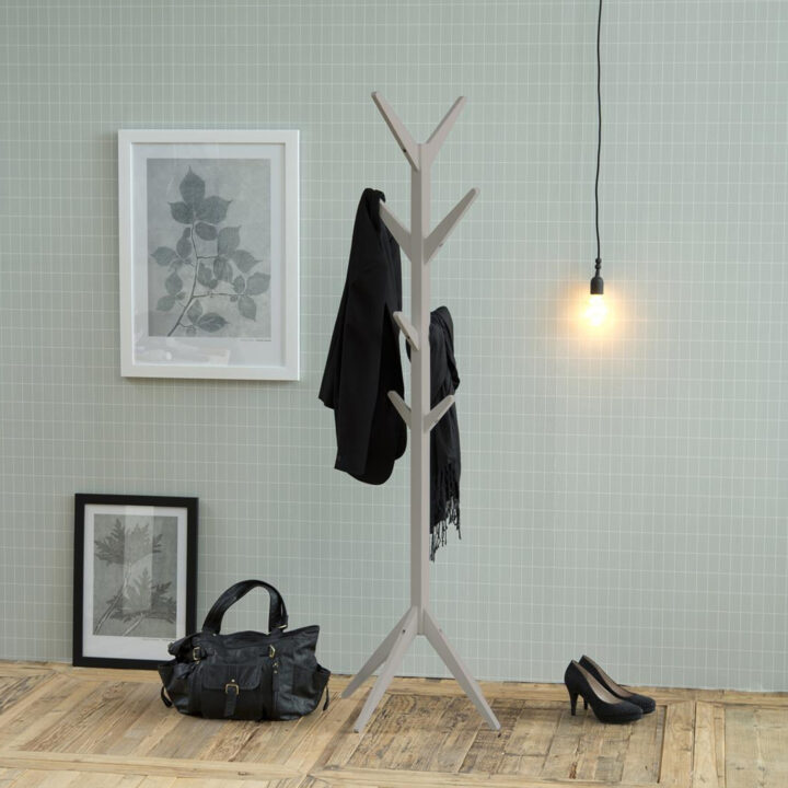 Põrandanagi ASCOT 42x42xH178cm, 8 nagi, hall Esik ja Garderoob ACTONA