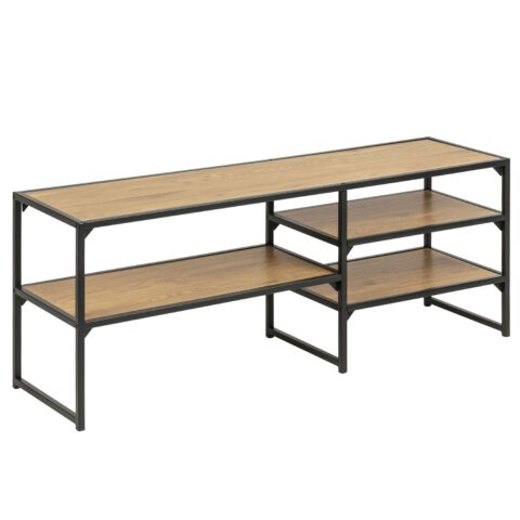 TV-laud SEAFORD 120x33xH46cm, 3 riiuliga, metsik tamm Elutoamööbel ACTONA
