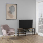 TV-laud SEAFORD 120x33xH46cm, 3 riiuliga, metsik tamm Elutoamööbel ACTONA