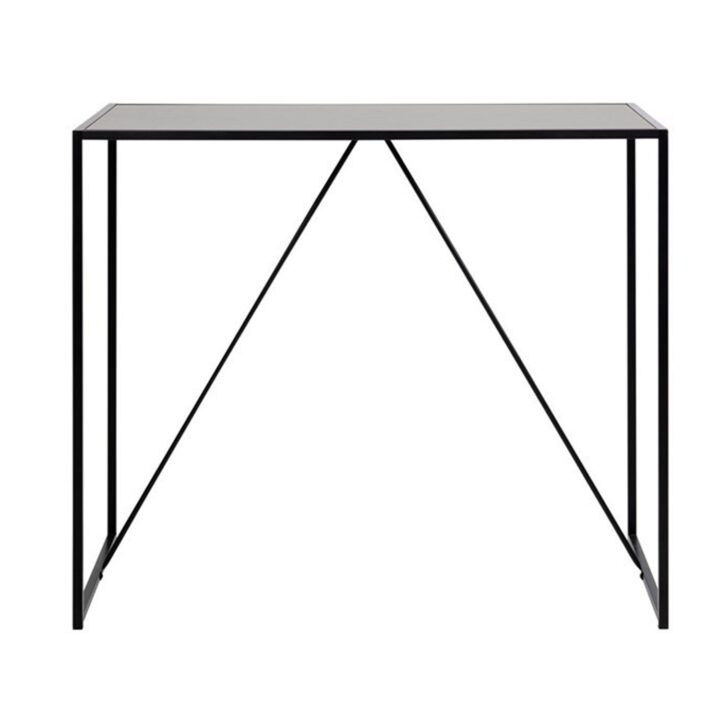 Baarilaud SEAFORD 120x60xH105cm, lauaplaat: must saare melamiin, raam: must metall Baarilauad ACTONA