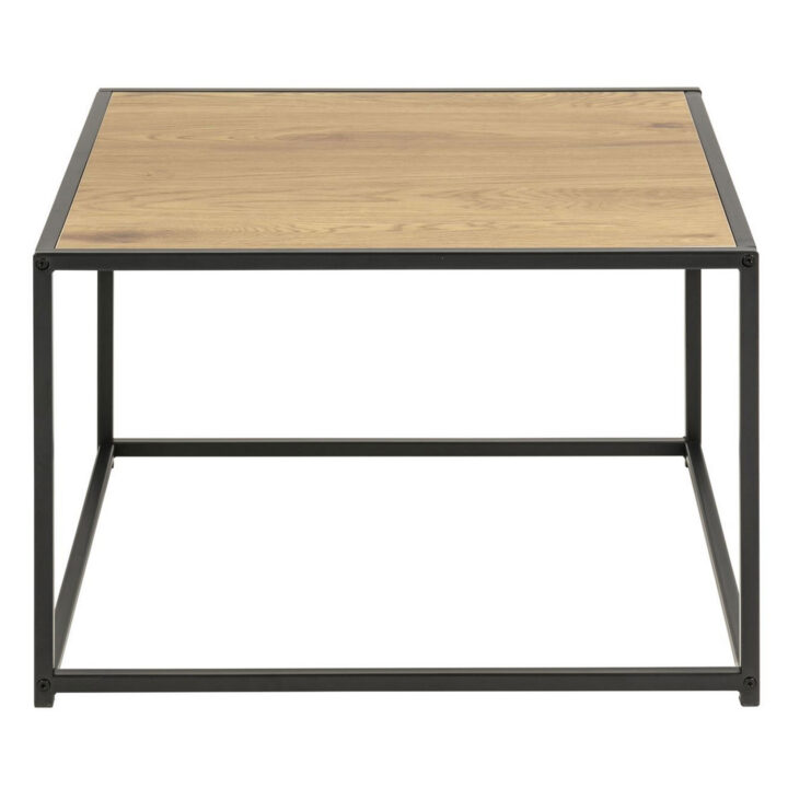 Diivanilaud SEAFORD 60x60xH40cm, lamineeritud kattega mööbliplaat, värvus: tamm, raam: metall, must Diivanilauad ja abilauad ACTONA