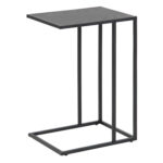 Abilaud sülearvutile SEAFORD 43x35xH63cm, must saare melamiin, raam: must metall Abilauad ja serveerimislauad Abilauad ja serveerimislauad
