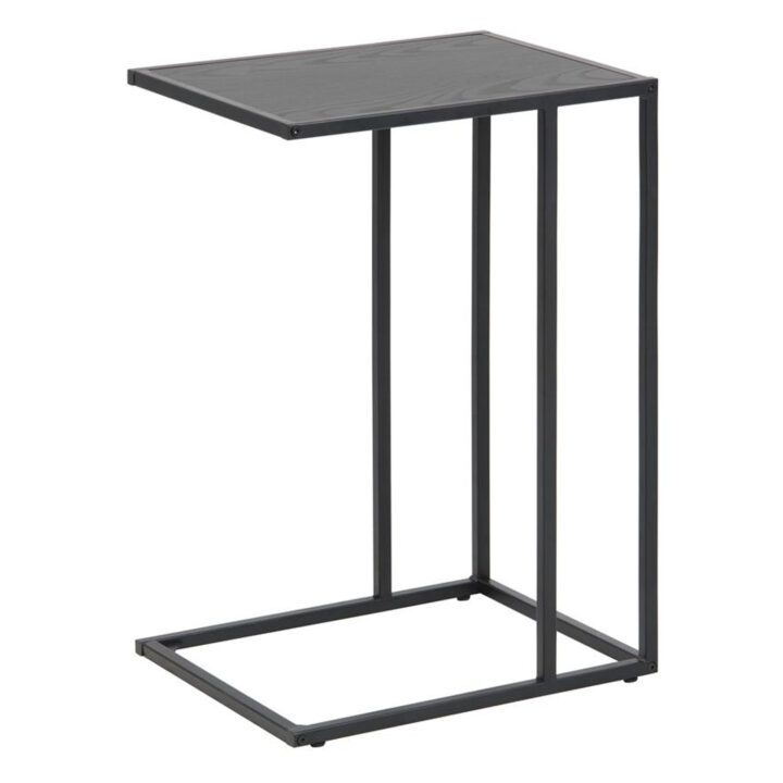 Abilaud sülearvutile SEAFORD 43x35xH63cm, must saare melamiin, raam: must metall Abilauad ja serveerimislauad Abilauad ja serveerimislauad