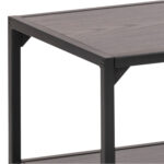 TV-laud SEAFORD 120x33xH46cm, 3 riiuliga, must saare melamiin Elutoamööbel ACTONA
