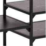 TV-laud SEAFORD 120x33xH46cm, 3 riiuliga, must saare melamiin Elutoamööbel ACTONA