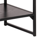 TV-laud SEAFORD 120x33xH46cm, 3 riiuliga, must saare melamiin Elutoamööbel ACTONA