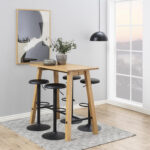 Baaritool FINCH, D40xH80cm, iste/ jalg: matt must metall Baaripukid ja baarilauad ACTONA