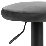 Baaritool FINCH D40xH82cm, tumehall samet, jalg: matt must metall Baaripukid ja baarilauad ACTONA