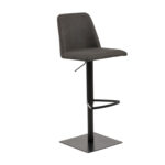Baaritool AVANJA 43x51xH107cm, tumehall, jalg: must metall Baaripukid ja baarilauad ACTONA