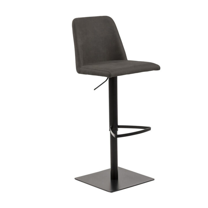 Baaritool AVANJA 43x51xH107cm, tumehall, jalg: must metall Baaripukid ja baarilauad ACTONA