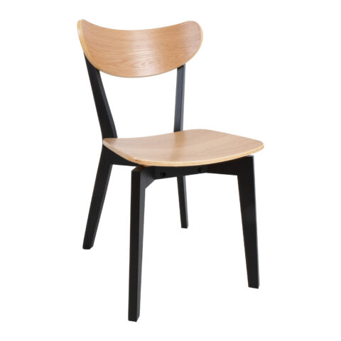 Tool ROXBY tamm/must, 45x55xH79,5cm, tammespoon, puit Söögilauatoolid, taburetid, pingid ACTONA