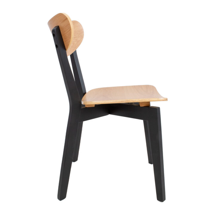 Tool ROXBY tamm/must, 45x55xH79,5cm, tammespoon, puit Söögilauatoolid, taburetid, pingid ACTONA