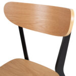 Tool ROXBY tamm/must, 45x55xH79,5cm, tammespoon, puit Söögilauatoolid, taburetid, pingid ACTONA
