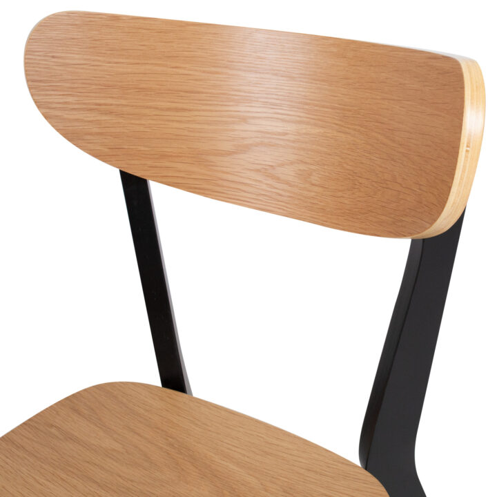 Tool ROXBY tamm/must, 45x55xH79,5cm, tammespoon, puit Söögilauatoolid, taburetid, pingid ACTONA