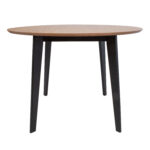 Söögilaud ROXBY D105xH76cm, tamm/must Söögilauad ACTONA