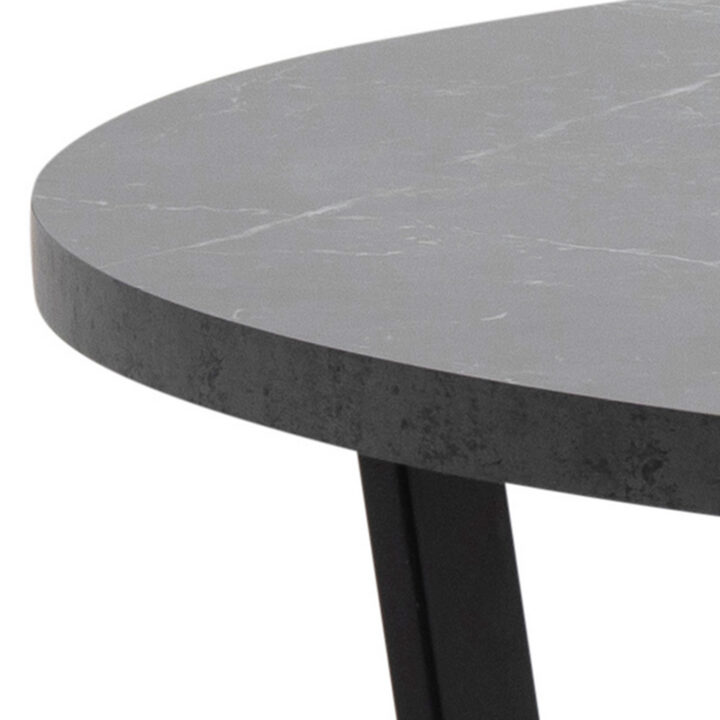 Söögilaud AMBLE D110x75cm, must, melamiin, metall Söögilauad ACTONA
