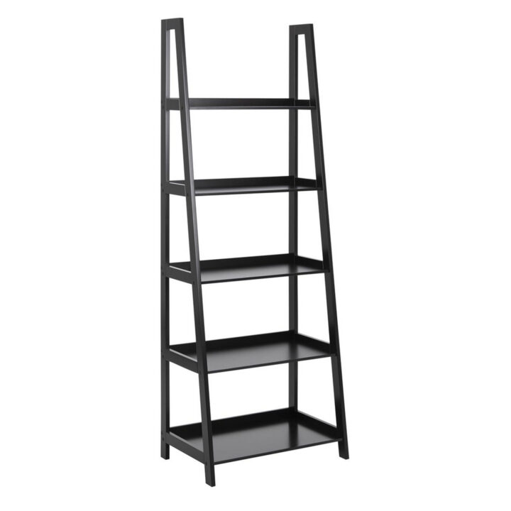 Riiul WALLY 63x40xH180cm, 5-riiuliga, riiuliplaat ja raam: MDF, värvus: must, viimistlus: värvitud Esik ja Garderoob ACTONA