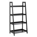 Riiul WALLY 63x40xH130cm, 4-riiuliga, riiuliplaat ja raam: MDF, värvus: must, viimistlus: värvitud Esik ja Garderoob ACTONA