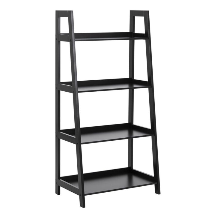 Riiul WALLY 63x40xH130cm, 4-riiuliga, riiuliplaat ja raam: MDF, värvus: must, viimistlus: värvitud Esik ja Garderoob ACTONA