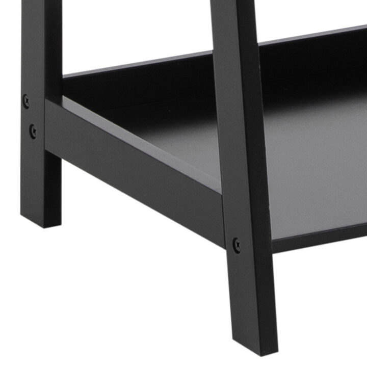 Riiul WALLY 63x40xH130cm, 4-riiuliga, riiuliplaat ja raam: MDF, värvus: must, viimistlus: värvitud Esik ja Garderoob ACTONA