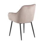 Tool BROOKE 55x58xH83cm, iste/seljatugi: samet kangas, värvus: vanaroosa, jalad: must metall Söögilauatoolid, taburetid, pingid ACTONA