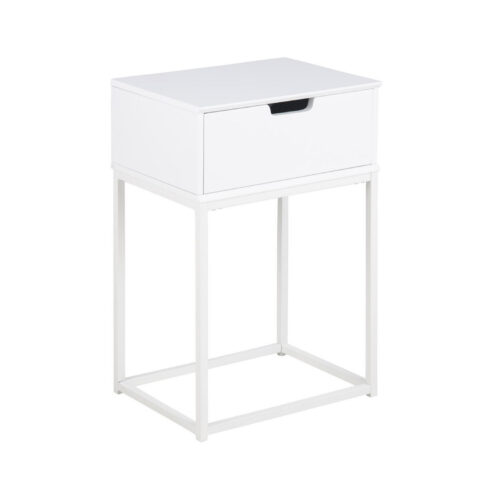 Öökapp MITRA 40x30xH61,5cm, valge/metall, MDF, metall Magamistuba ACTONA