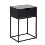 Öökapp MITRA 40x30xH61,5cm, must/metall, MDF, metall Magamistuba ACTONA