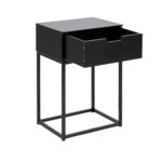 Öökapp MITRA 40x30xH61,5cm, must/metall, MDF, metall Magamistuba ACTONA