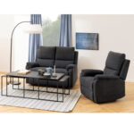 Tugitool SABIA recliner, tumehall, 80x90xH101cm Elutoamööbel ACTONA