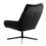 Tugitool PARIS, 73x82x88cm, hallikas pruun samet, pöörlev, ristjalg: must metall Elutoamööbel ACTONA