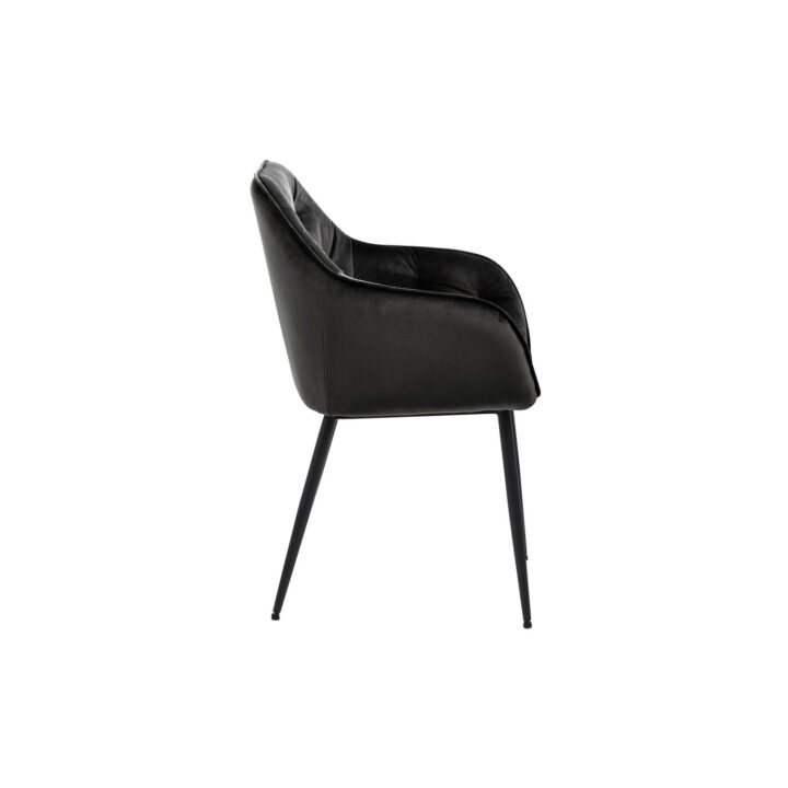 Tool BROOKE 55x58xH83cm, iste/seljatugi: samet kangas, värvus: hallikas pruun, jalad: must metall Söögilauatoolid, taburetid, pingid ACTONA