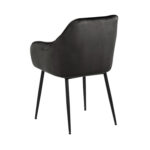 Tool BROOKE 55x58xH83cm, iste/seljatugi: samet kangas, värvus: hallikas pruun, jalad: must metall Söögilauatoolid, taburetid, pingid ACTONA
