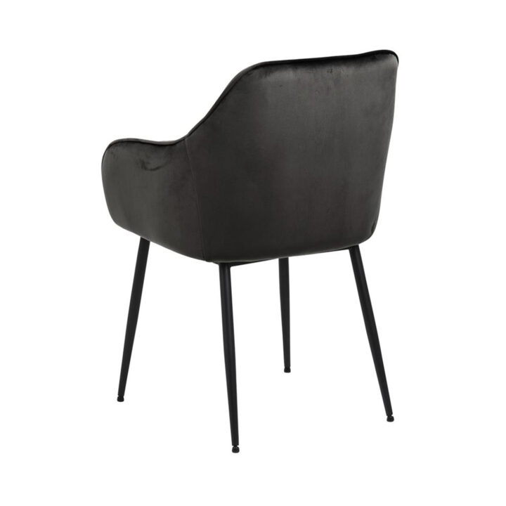 Tool BROOKE 55x58xH83cm, iste/seljatugi: samet kangas, värvus: hallikas pruun, jalad: must metall Söögilauatoolid, taburetid, pingid ACTONA