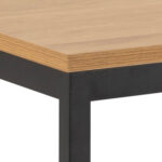 Söögilaud SEAFORD 160x80xH74cm, tamm, materjal: melamiin, raam: metall Söögilauad ACTONA