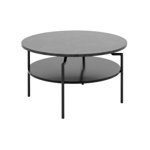 Diivanilaud GOLDINGTON D80xH45cm, must marmor, MDF, metall Diivanilauad ja abilauad ACTONA