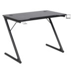 Kirjutuslaud TROOPER 100x60xH75cm, must, MDF, metall Kirjutuslauad ACTONA