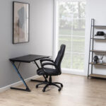 Kirjutuslaud TROOPER 100x60xH75cm, must, MDF, metall Kirjutuslauad ACTONA