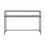Abilaud SEAFORD 120x35xH79cm, lauaplaat: lamineeritud kattega mööbliplaat, värvus: tamm, raam: metall, värvus: must Abilauad ja serveerimislauad Abilauad ja serveerimislauad