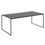 Diivanilaud INFINITY, 120x60xH48cm, must marmor, melamiin, metall Diivanilauad ja abilauad ACTONA