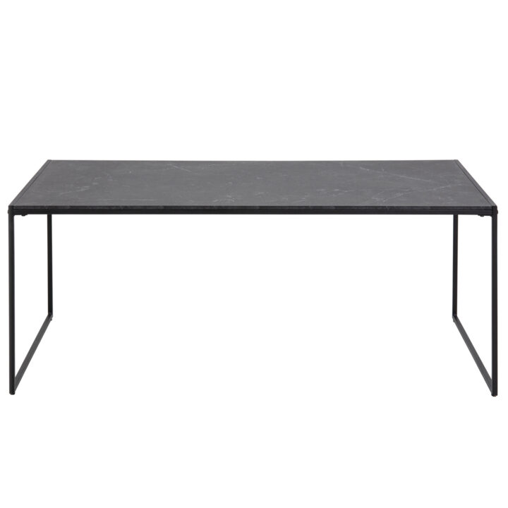 Diivanilaud INFINITY, 120x60xH48cm, must marmor, melamiin, metall Diivanilauad ja abilauad ACTONA