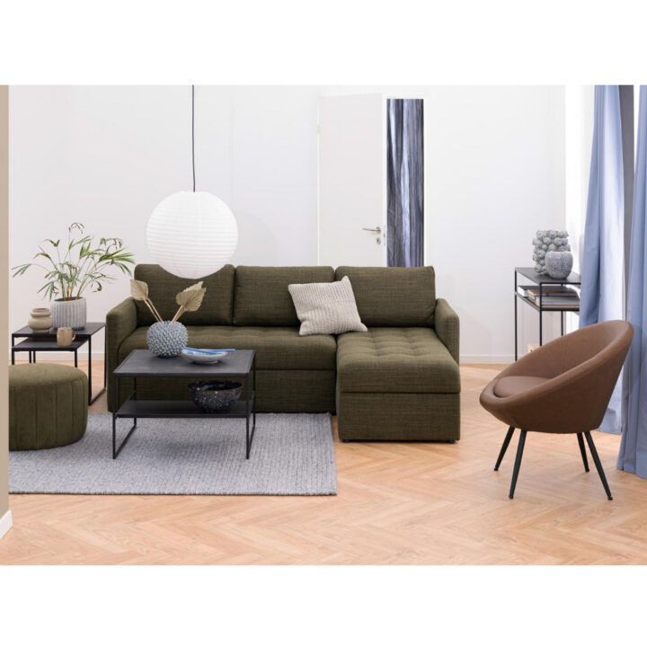 Diivanilauad 2tk INFINITY 50x50xH45cm, 40x40xH40cm, must Diivanilauad ja abilauad ACTONA