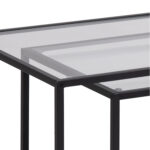 Diivanilauad 2tk SEAFORD 55x55x50cm, 90x50x45cm, klaas Diivanilauad ja abilauad ACTONA
