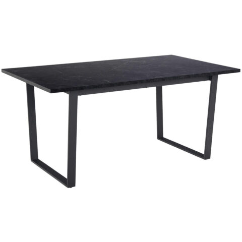 Söögilaud AMBLE 160x90xH74cm, must, melamiin, metall Söögilauad ACTONA