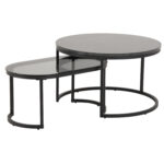 Diivanilauad 2tk SPIRO D70xH42cm, 70x40xH33cm, must Diivanilauad ja abilauad ACTONA