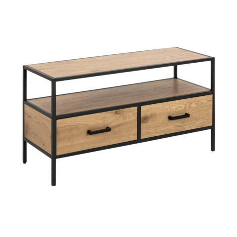 TV-laud SEAFORD 90x35xH50cm, tamm, melamiin, metall Elutoamööbel ACTONA