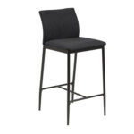 Baaritool DEMINA 41×48,5xH90cm, tumehall, materjal: 100% polüesterkangas, metall Baaripukid ja baarilauad ACTONA