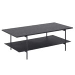 Diivanilaud ANGUS, 115x60xH40cm, must, melamiin, teras Diivanilauad ja abilauad ACTONA